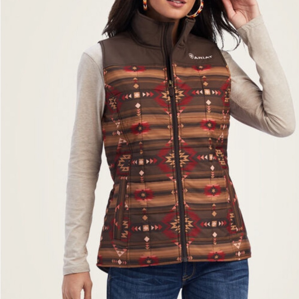 Ariat Crius  Western Design Insulated Puffer Vest Women’s Large